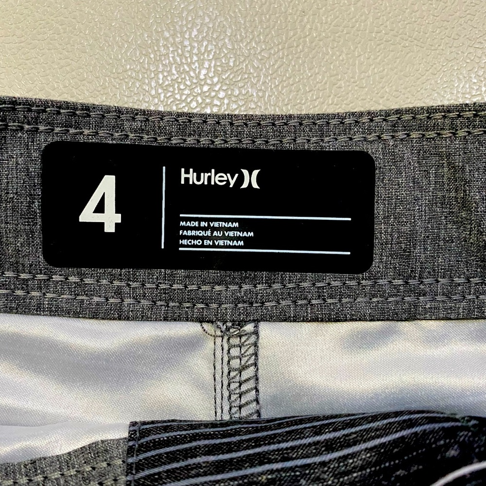 Hurley Boys Swim Trunk Black Size 5 - Picture 7 of 15